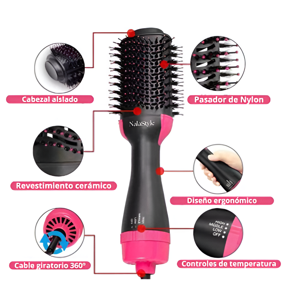 NalaStyle- Cepillo Secador y Voluminizador